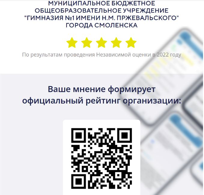 Независимая оценка качества условий образовательной деятельности.